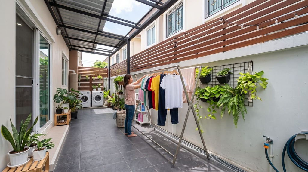 ไอเดียจัดพื้นที่หลังบ้านทาวน์โฮม | akra land and house