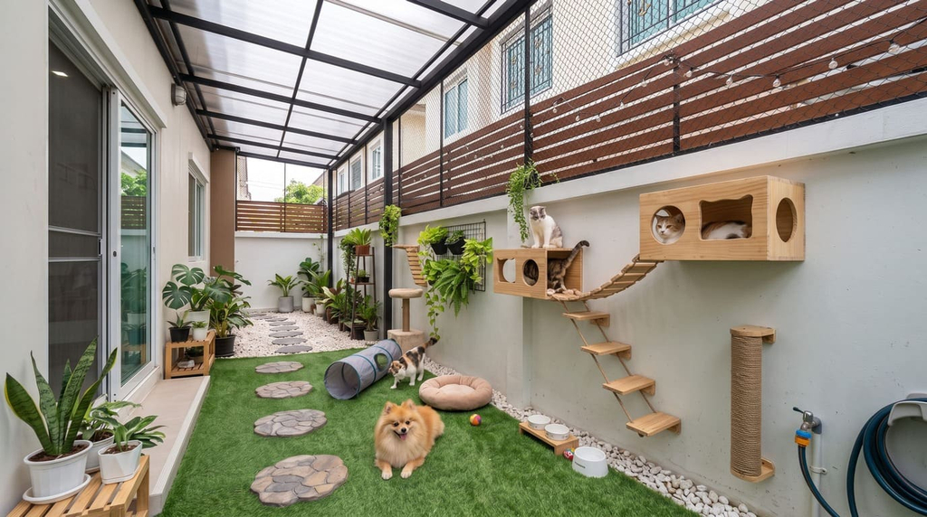 ไอเดียจัดพื้นที่หลังบ้านทาวน์โฮม | akra land and house